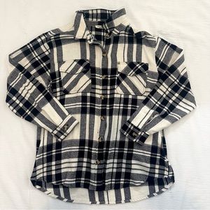 Plaid Button Down Shacket